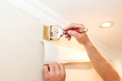 Pose de papier peint à Berstett — revêtements muraux et toiles de verre